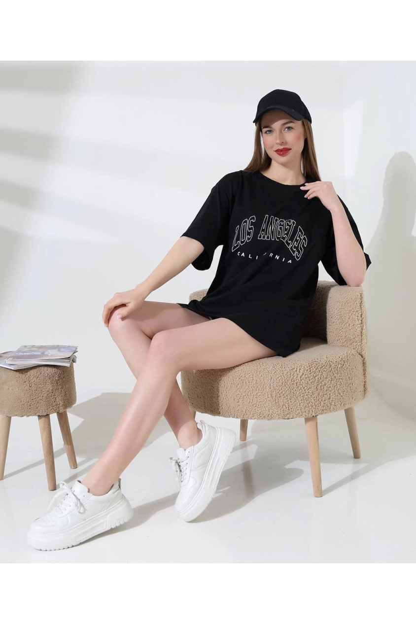 Angeles baskılı tişört