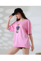 Ayıcıklı oversize tişört