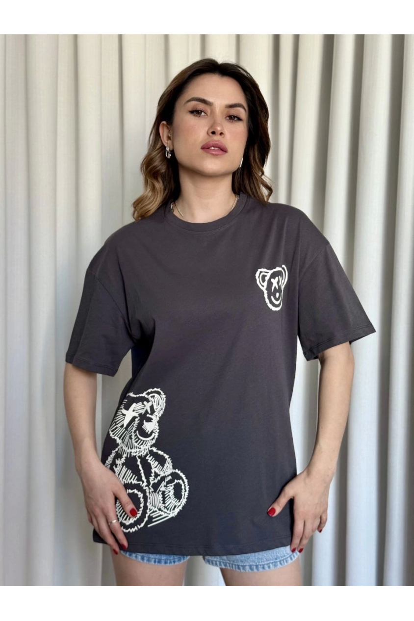 Baskılı ayıcıklı tişört