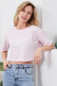 Baskılı crop tişört