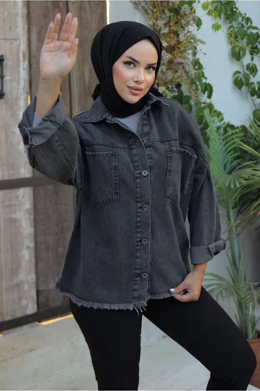 Cepli kot ceket siyah