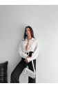 Çizgili oversize gömlek Çizgili oversize gömlek