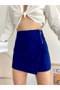 Gabardin fermuarlı şort etek s24906
