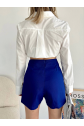 Gabardin fermuarlı şort etek s24906