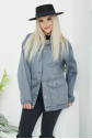 Kadın oversize körüklü cep kot