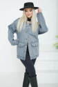 Kadın oversize körüklü cep kot