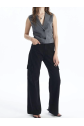 Kargo cep jeans pantolon siyah