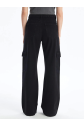 Kargo cep jeans pantolon siyah