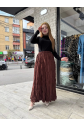 Kraş etek kahve
