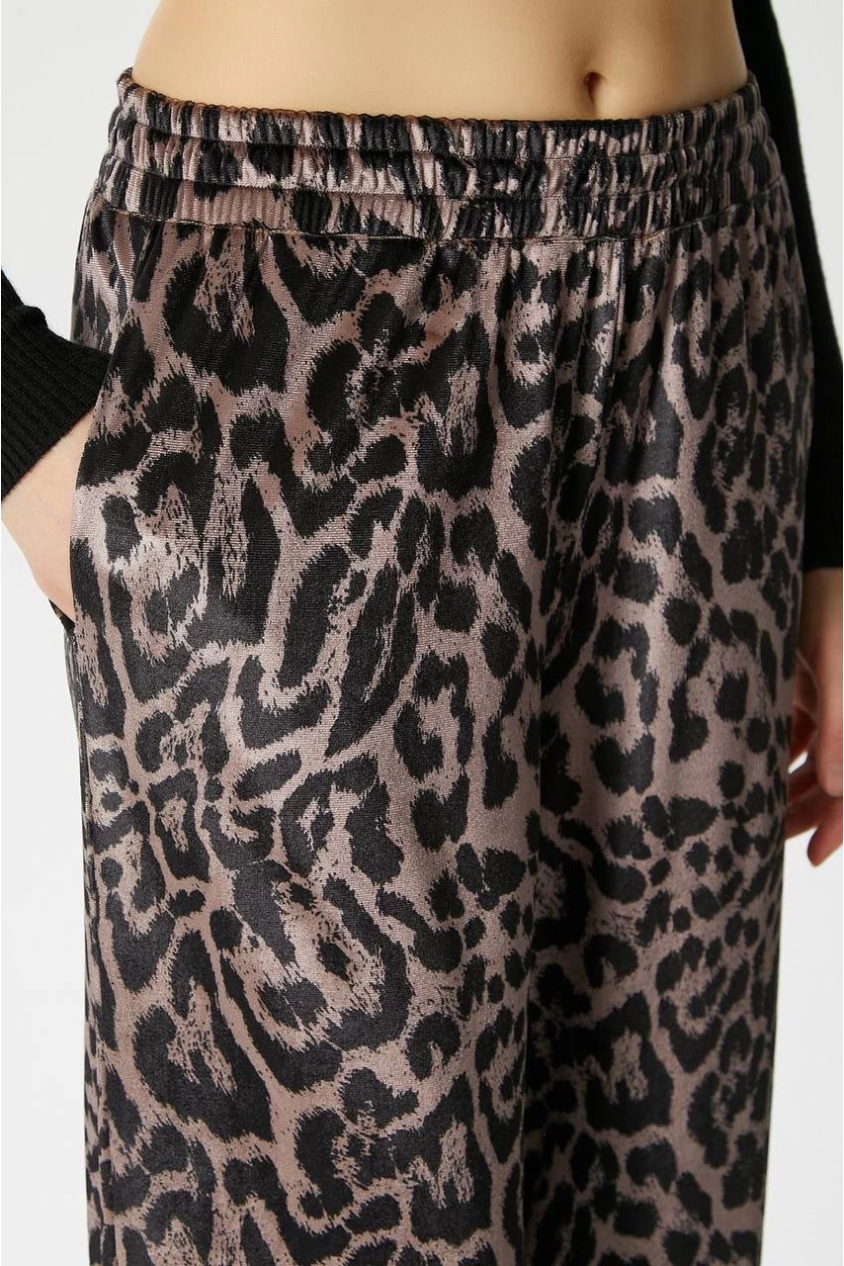 Leopar desen pantolon Leopar desen pantolon