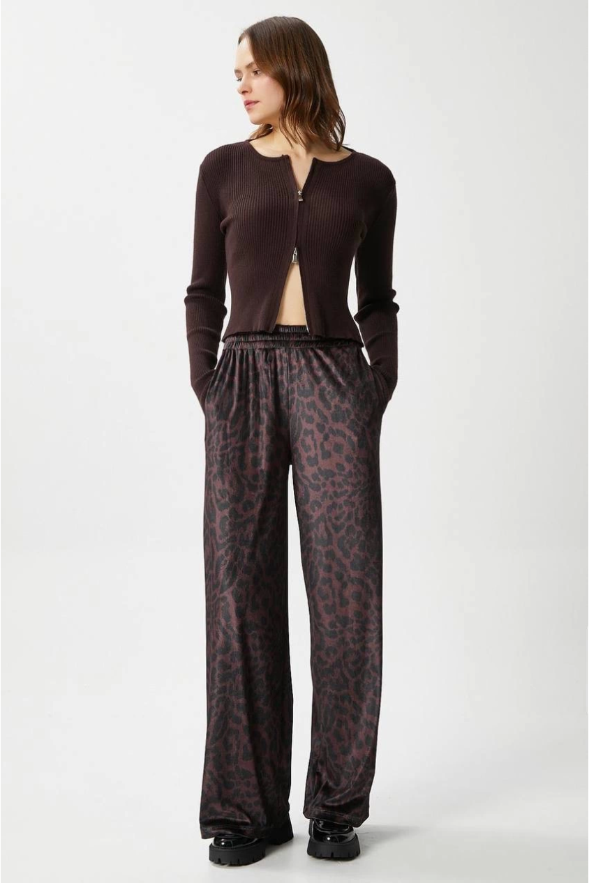 Leopar desen pantolon Leopar desen pantolon