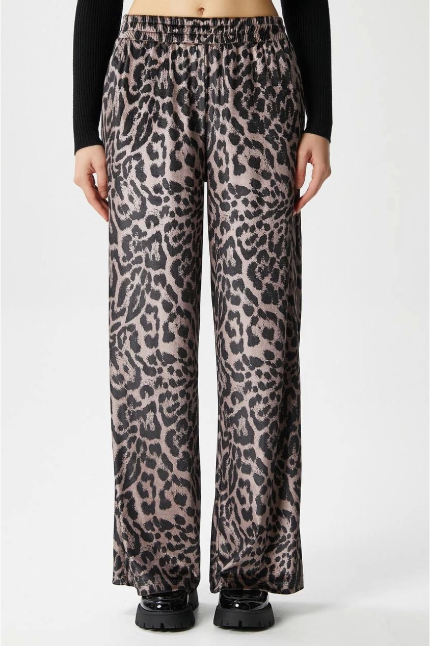 Leopar desen pantolon Leopar desen pantolon