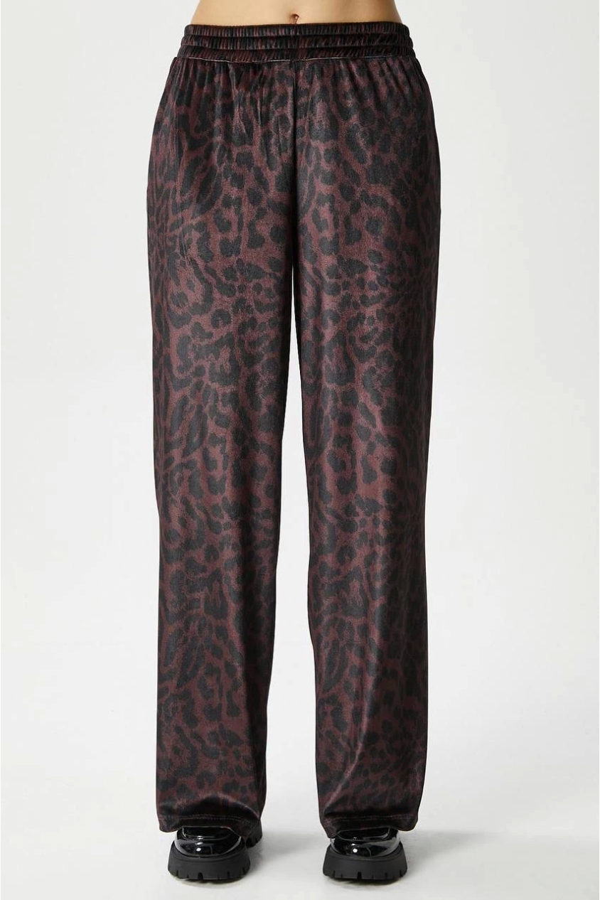 Leopar desen pantolon Leopar desen pantolon