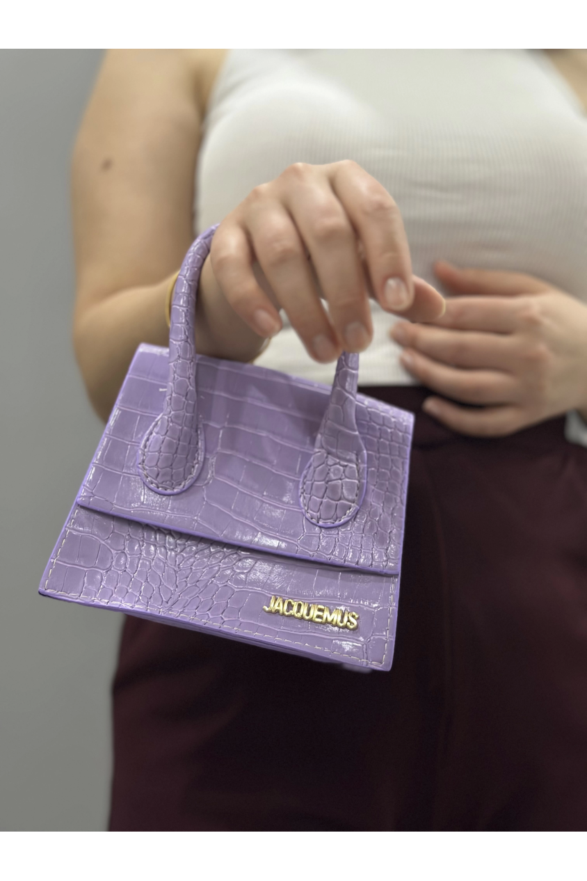 Luxe lila cilt çanta