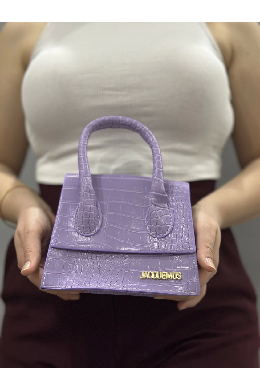 Luxe lila cilt çanta