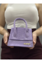 Luxe lila cilt çanta