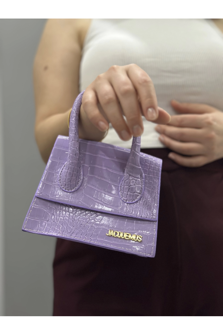 Luxe lila cilt çanta