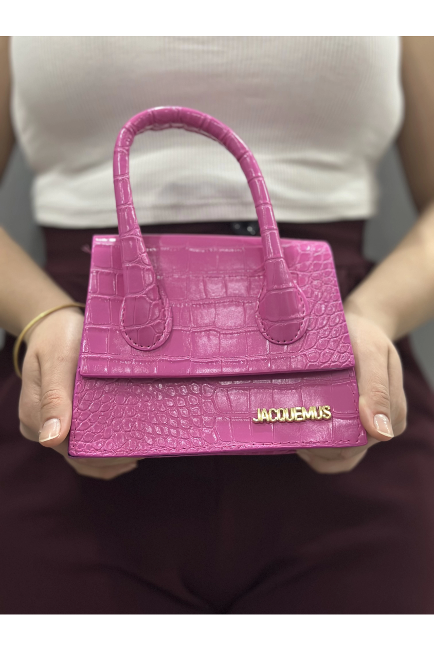 Luxe pembe cilt çanta