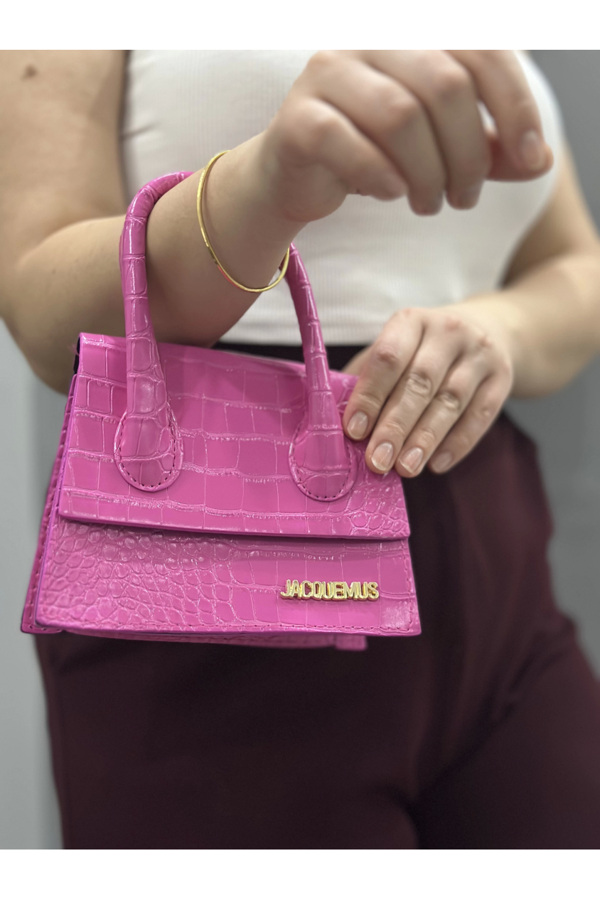 Luxe pembe cilt çanta