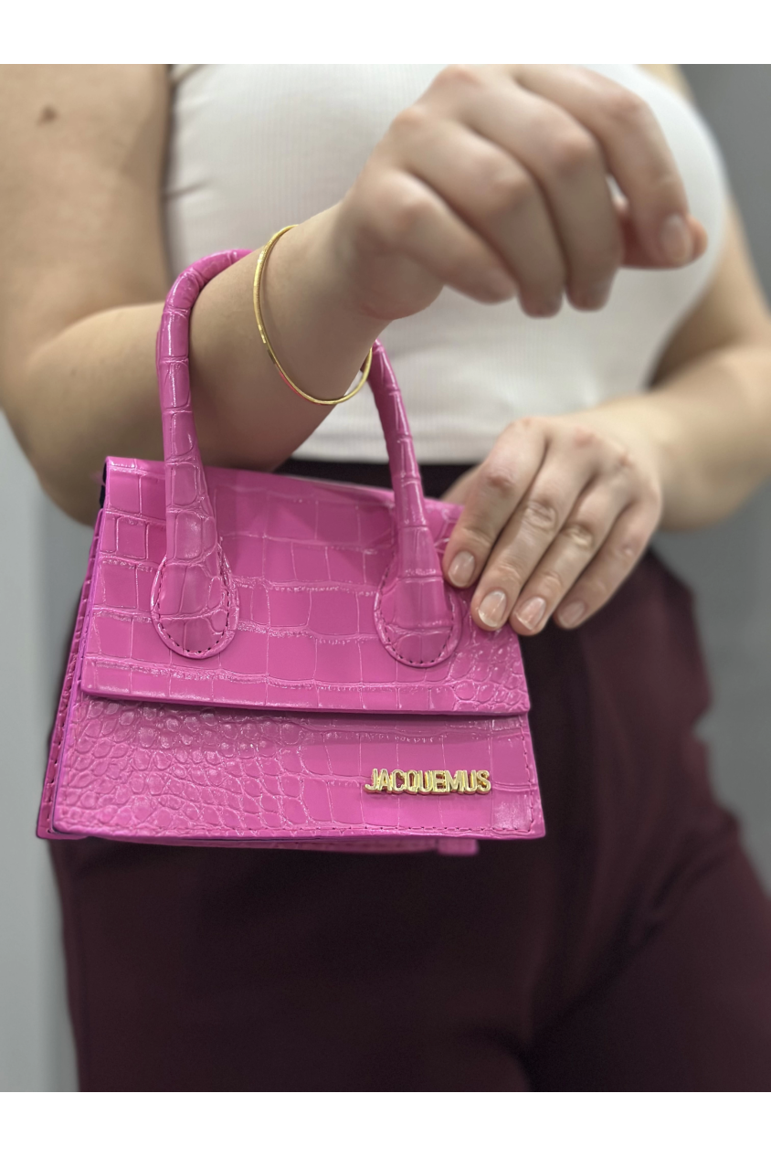 Luxe pembe cilt çanta