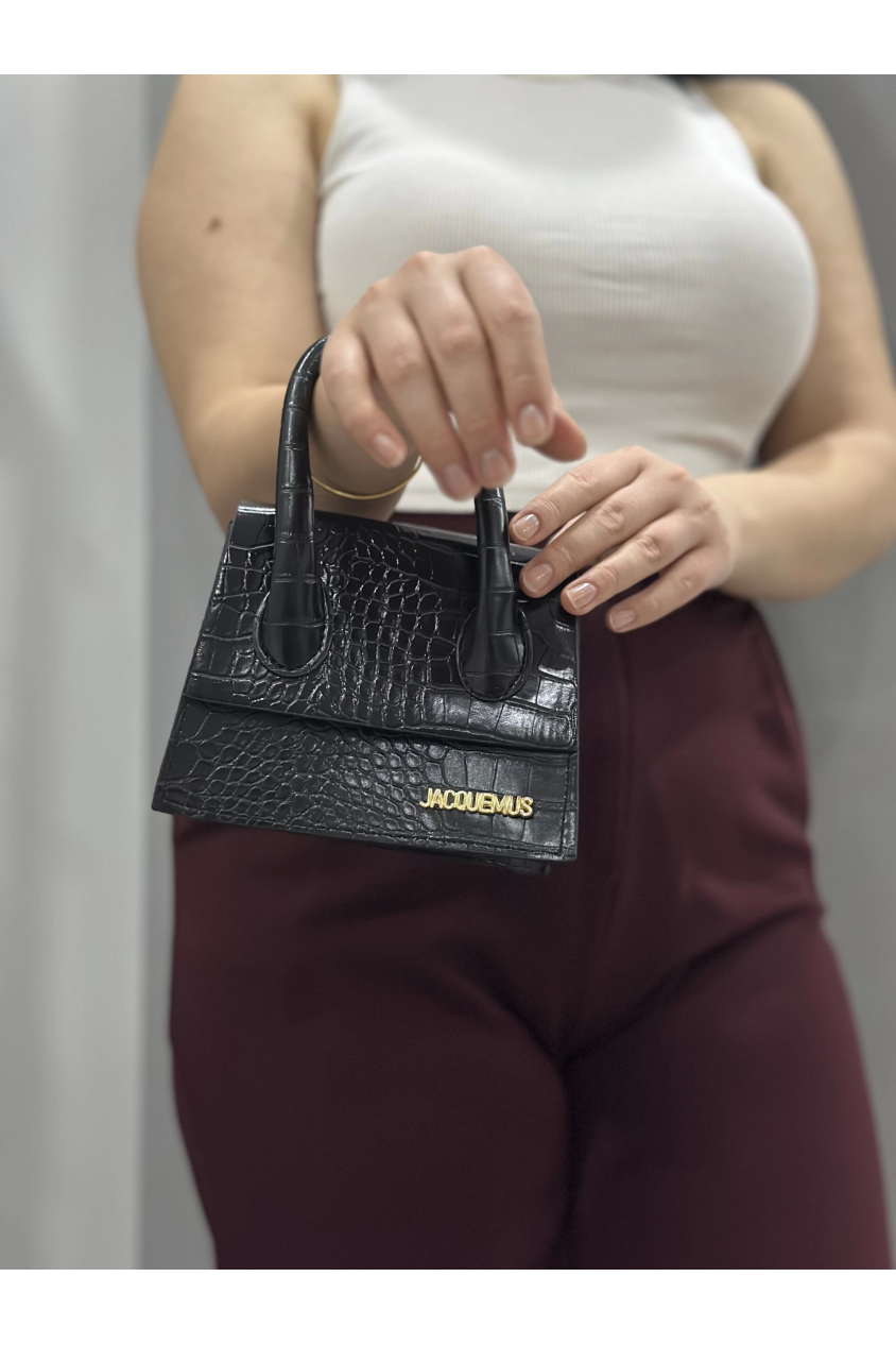Luxe siyah cilt çanta