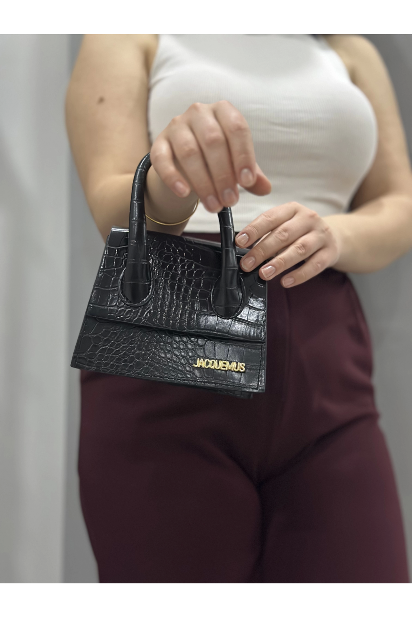 Luxe siyah cilt çanta