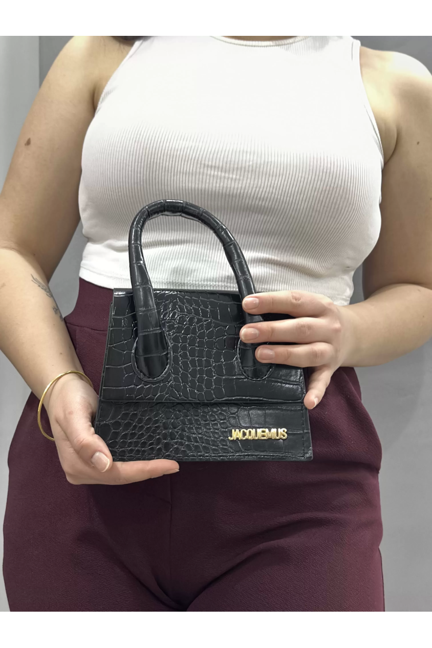 Luxe siyah cilt çanta