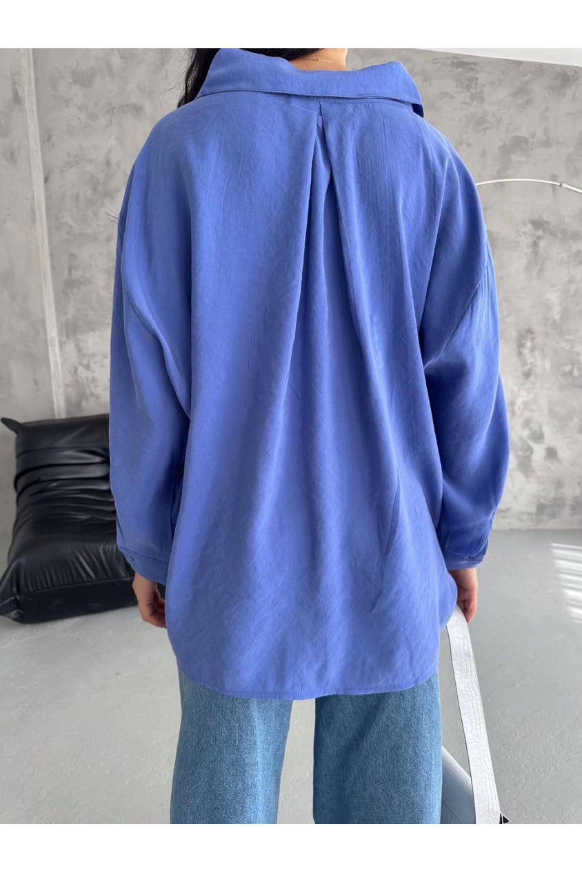 Modal oversize cepli gömlek