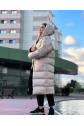 Oversi̇ze uzun şi̇şme mont