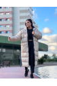 Oversi̇ze uzun şi̇şme mont