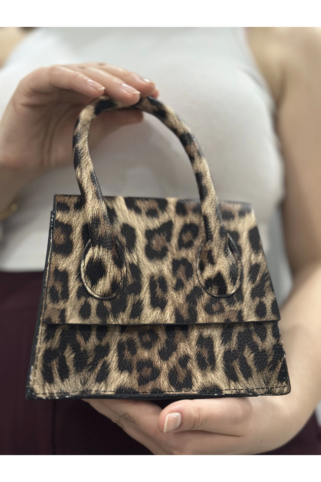 Luxe leopar cilt çanta