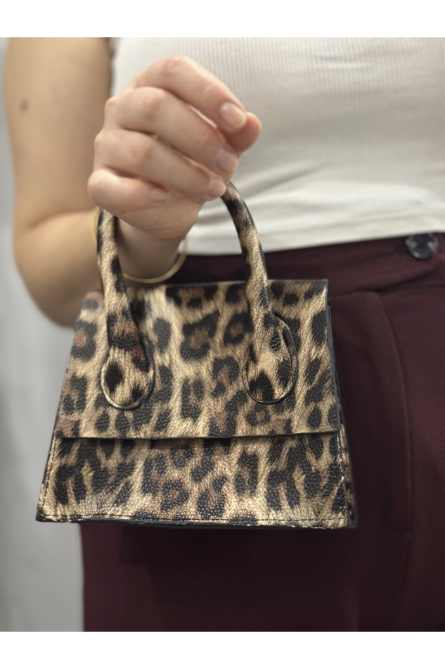 Luxe leopar cilt çanta