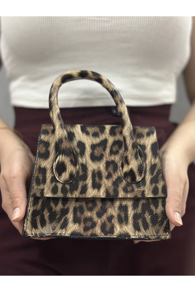 Luxe leopar cilt çanta