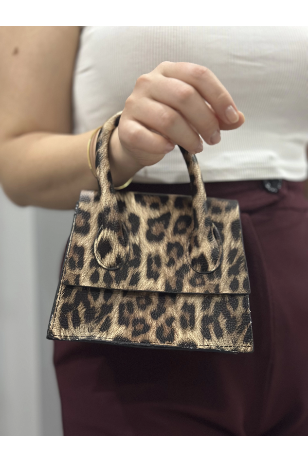 Luxe leopar cilt çanta