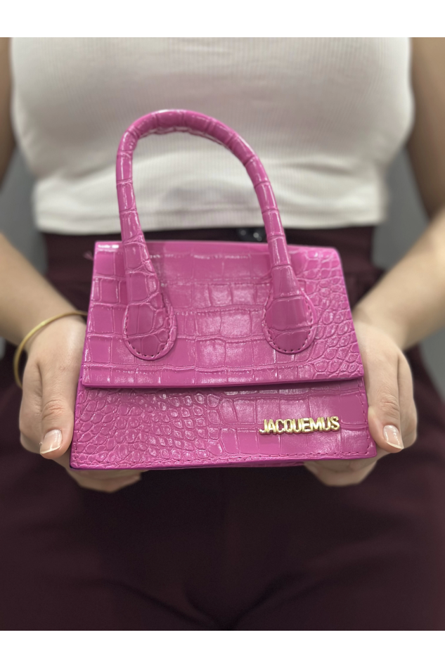 Luxe pembe cilt çanta