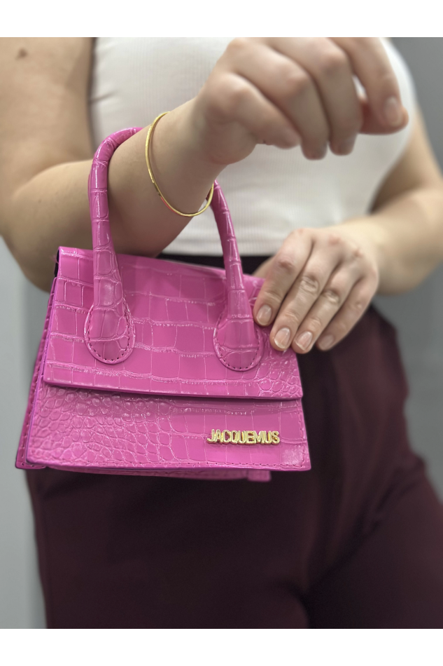 Luxe pembe cilt çanta