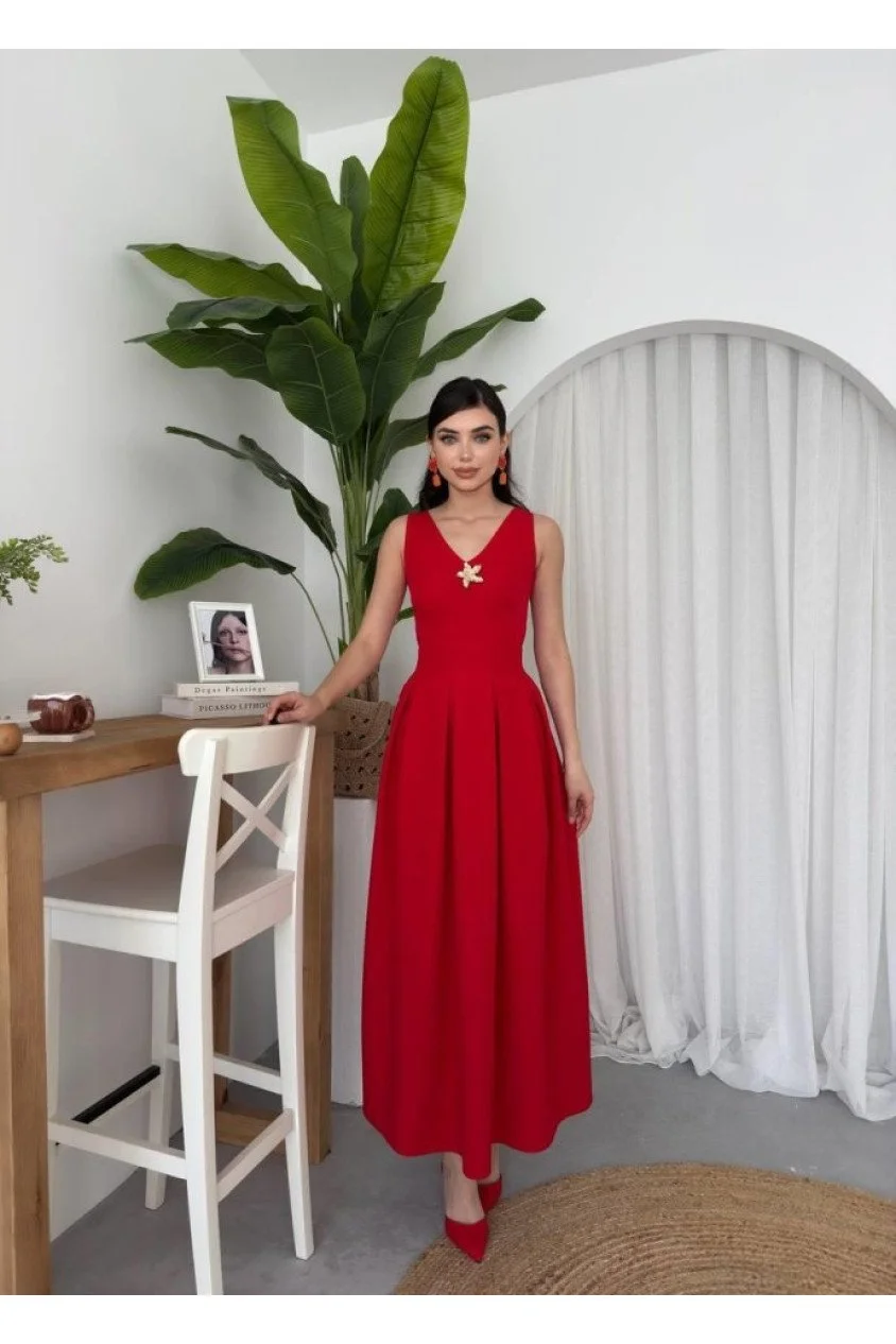 Late Yıldız Detaylı Elbise