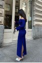 Lita Cut Out Büzgülü Elbise 2715-8