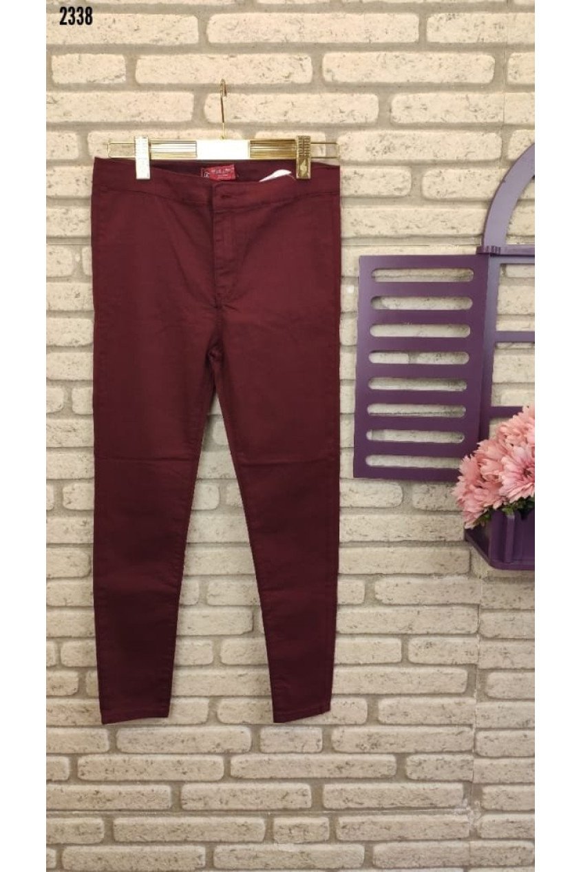 Gabardin Kumaş Yüksek Bel Pantolon 90cm Bel 38cm