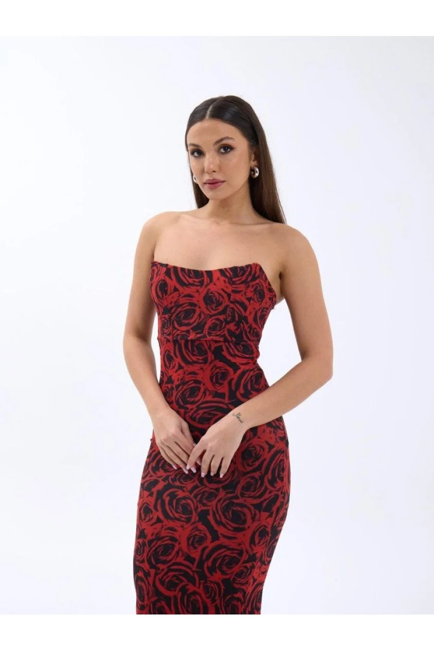7006 ELBİSE-KIRMIZI