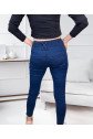 Yüksek Bel Likralı Jean Pantolon 90 Cm