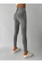 Yüksek Bel Likralı Jean Pantolon 90 Cm