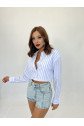 7055 GÖMLEK-LOS ANGELES ÇİZGİLİ