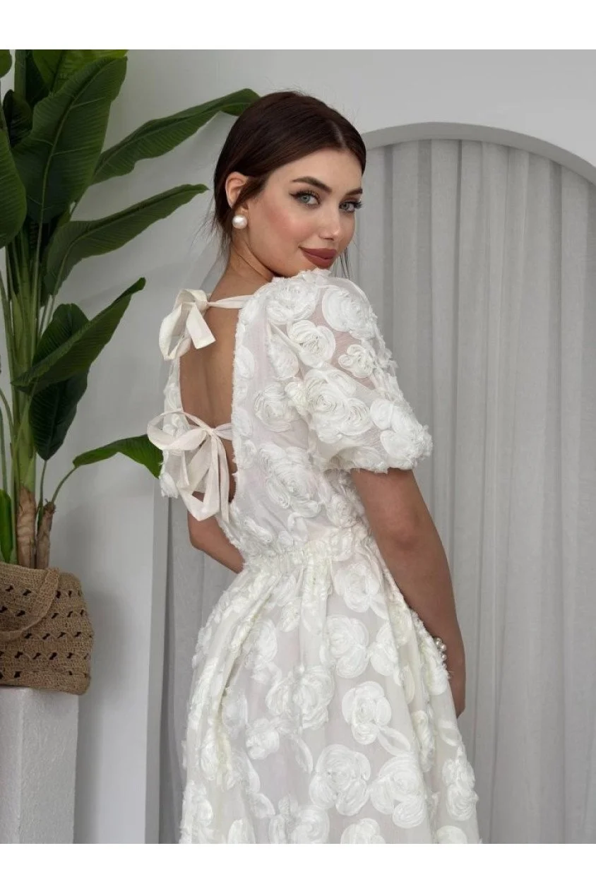 Wear Sırt Bağlama Detaylı Elbise