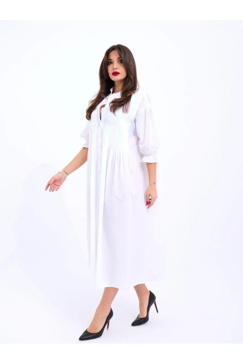 5865 ELBİSE-BEYAZ