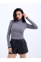 42251 TRİKO BALIKÇI FİTİLLİ KAZAK-GRİ-SİYAH