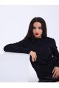 4217 TRİKO BASİC KAZAK-SİYAH