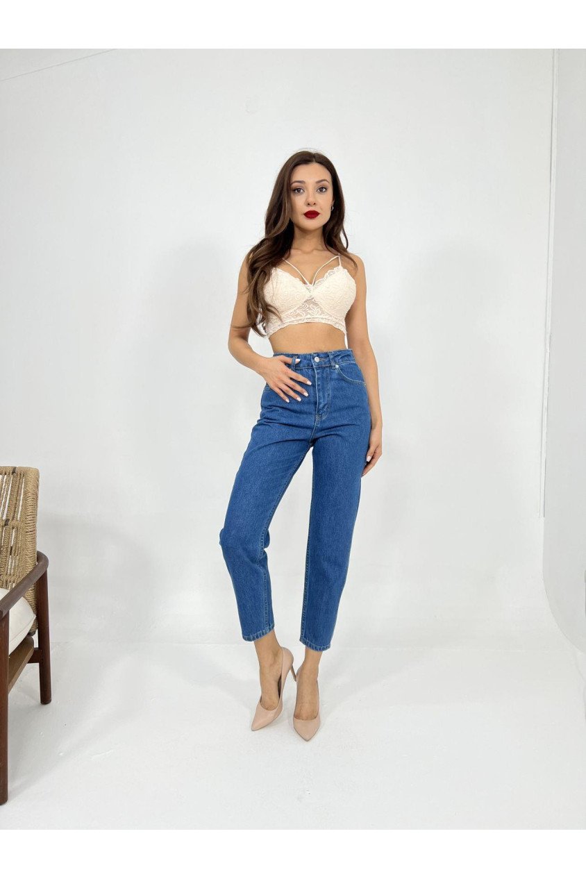 6039 KOT PANTOLON-KOYU MAVİ
