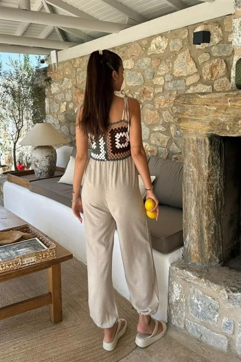 Jasmin Süzüneli Keten Tulum 1280-08