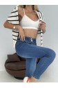 Yüksek Bel Likralı Jean Pantolon 90 Cm